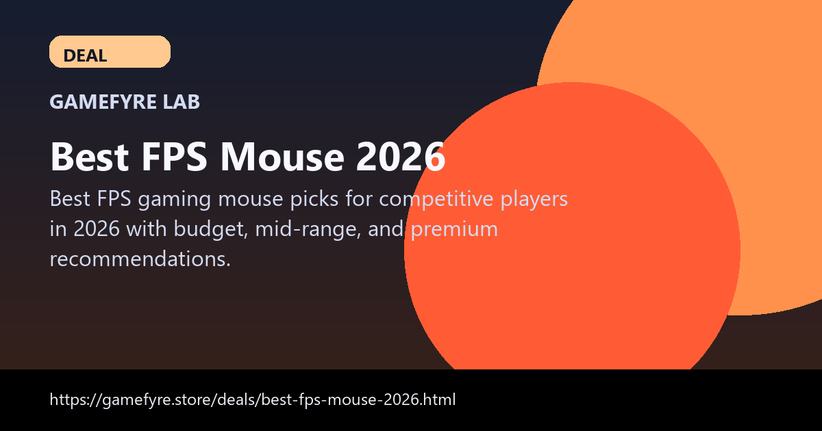Best FPS Mouse 2026 visual buying guide