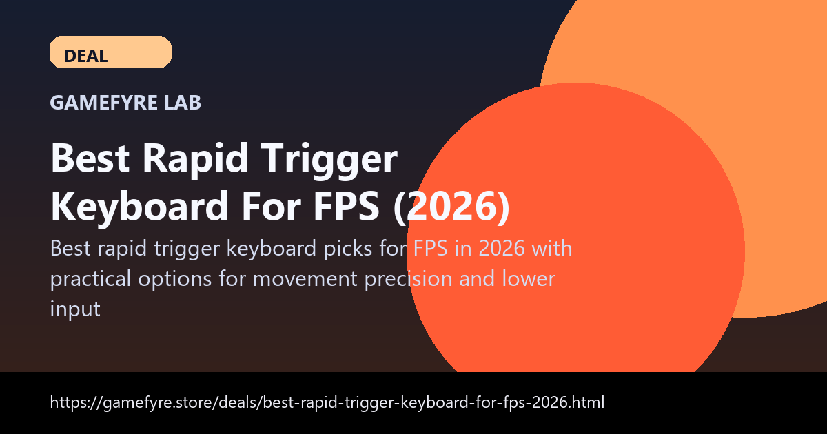 Best Rapid Trigger Keyboard For FPS (2026) visual buying guide