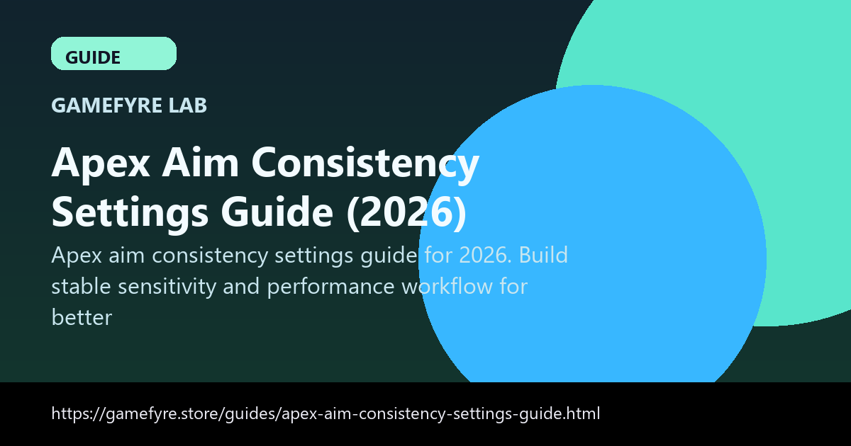 Apex Aim Consistency Settings Guide (2026) visual guide