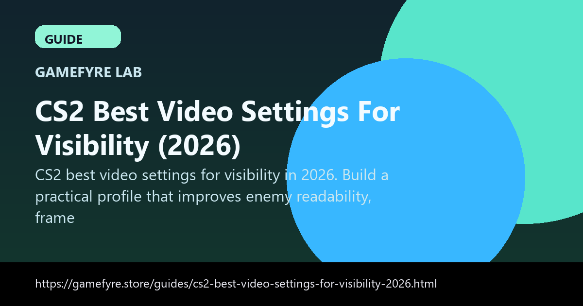 CS2 Best Video Settings For Visibility (2026) visual guide