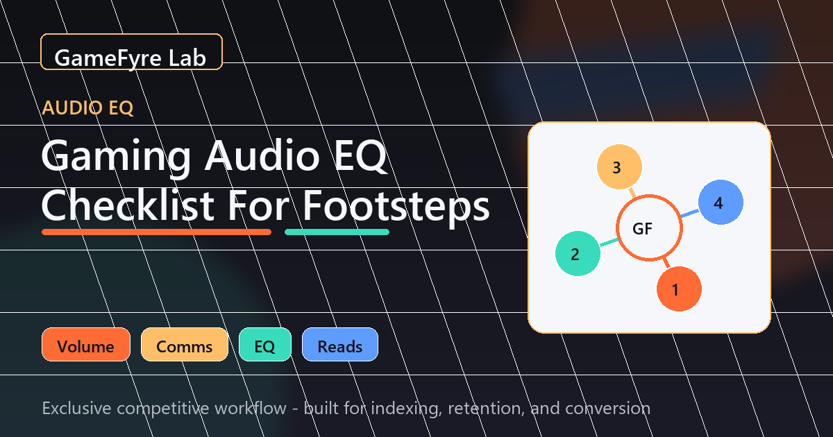 Gaming Audio EQ Checklist For Footsteps (2026) visual guide