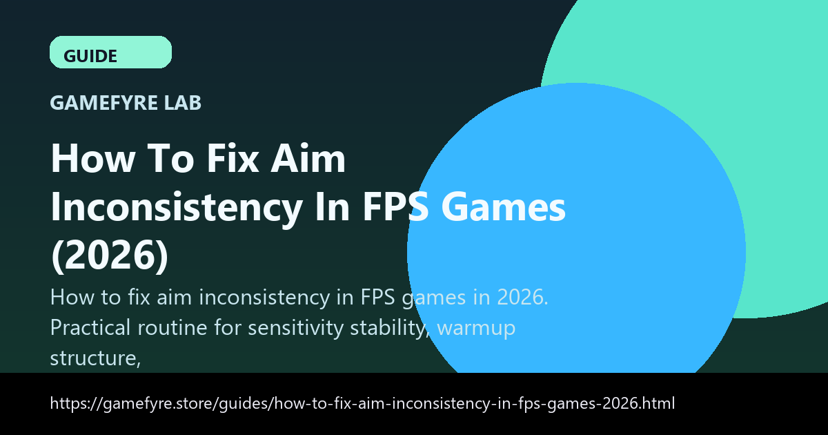How To Fix Aim Inconsistency In FPS Games (2026) visual guide